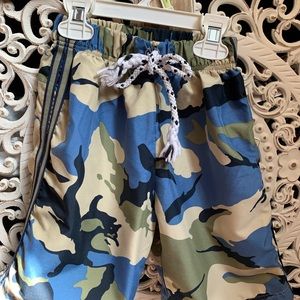MIS TEE V-US Boys Shorts blue camouflage